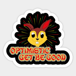 Rabbit CNY Quote Sticker